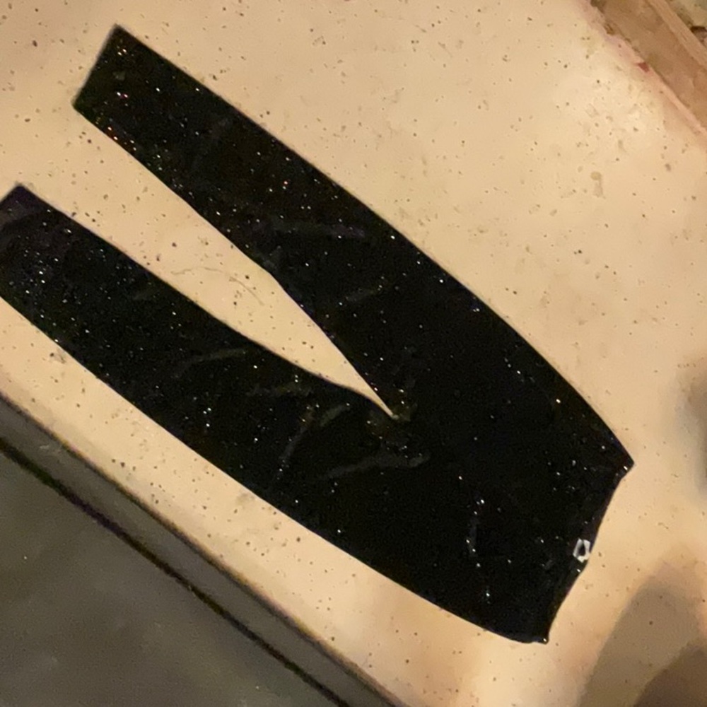 Black Glitter Leggings